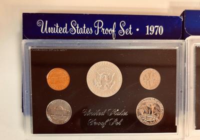 1970 & 1971 UNITED STATES MINT PROOF SETS