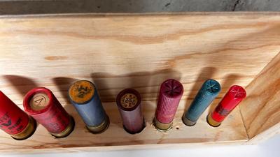 50 CALIBER AND SHOTGUN SHELL DISPLAY PIECE