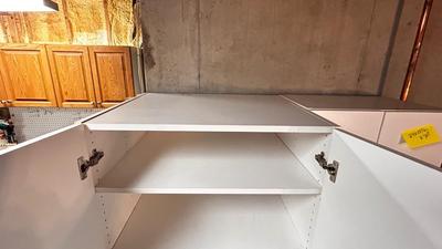 NICE SPACIOUS WHITE STORAGE CABINET