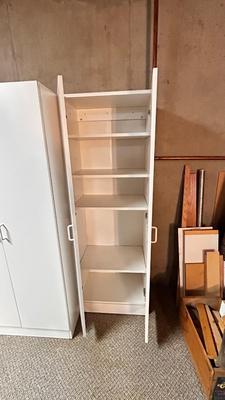 NICE SMALLER WHITE STORAGE CABINET