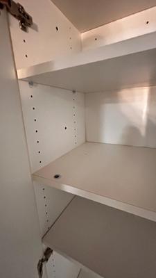 NICE SMALLER WHITE STORAGE CABINET
