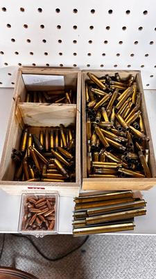 .223 SHELLS, BULLETS AND CLIPS FOR RELOADING