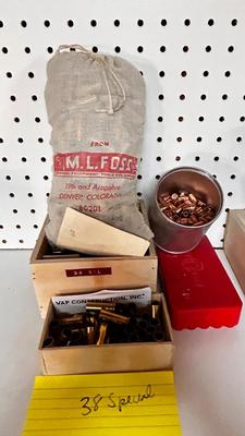 38 SPECIAL BULLETS AND SHELLS FOR RELOADING