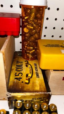 COLT 45 SHELLS AND BULLETS FOR RELOADING