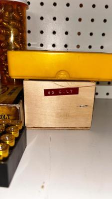 COLT 45 SHELLS AND BULLETS FOR RELOADING