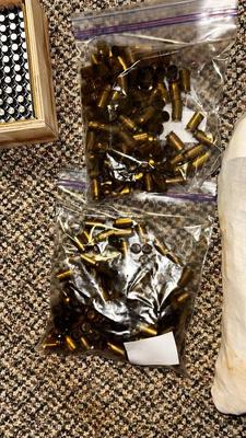 ANOTHER LARGE LOT OF 45 SHELLS AND BULLETS FOR RELOADING