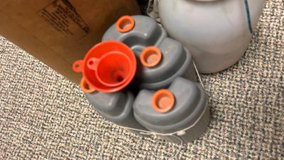 POWDER/SHOT CONTAINERS, CLASS B POWDER AND EMPTY CARTRIDGES FOR MAKING M80’s, LEAD SHOT