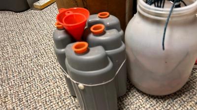 POWDER/SHOT CONTAINERS, CLASS B POWDER AND EMPTY CARTRIDGES FOR MAKING M80’s, LEAD SHOT