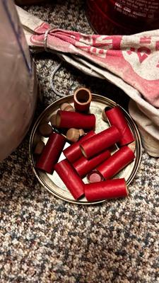 POWDER/SHOT CONTAINERS, CLASS B POWDER AND EMPTY CARTRIDGES FOR MAKING M80’s, LEAD SHOT