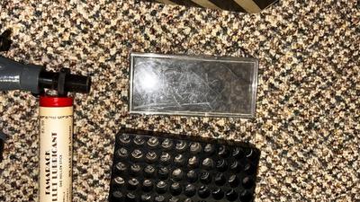 LYMAN NO. 55 BENCH-MOUNT POWDER MEASURE FOR RELOADING AMMUNITION, LEE POWDER MEASURE KIT BOX OF 11mm (7/16”) STEEL BALLS AND MORE