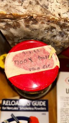 LEE SHOT GUN SHELL RELOADING MACHINE, LARGE WAX BLOCK AND MORE