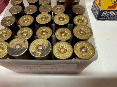 COLLECTIBLE PAPER HULL VARIOUS SHOTGUN AMMO AND 16 GAUGE SHOTGUN AMMO