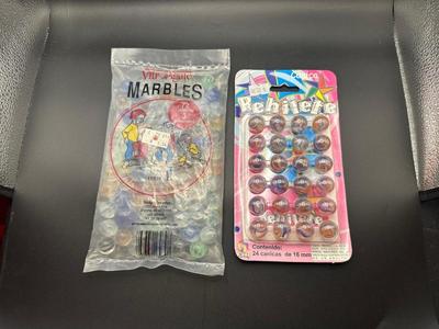 2 PACKAGES OF MARBLES