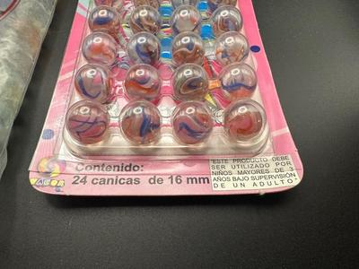 2 PACKAGES OF MARBLES