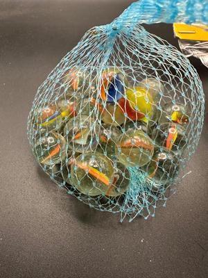 2 BAGS OF MARBLES