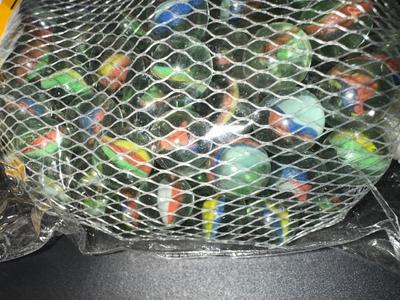 2 BAGS OF MARBLES