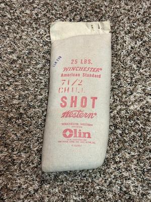 VINTAGE 25 POUNDS WINCHESTER #7-1/2 CHILL SHOT