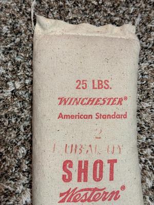 VINTAGE 25 POUNDS WINCHESTER #2 LUBALOY SHOT
