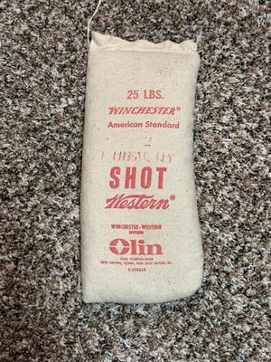 VINTAGE 25 POUNDS WINCHESTER #2 LUBALOY SHOT