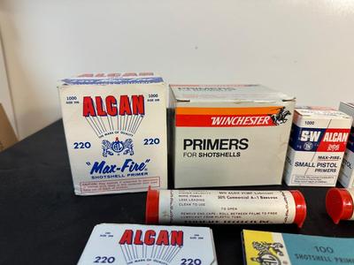 PISTOL AND SHOTSHELL PRIMERS PLUS BULLET LUBRICANT