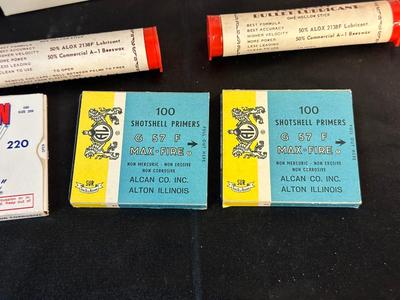 PISTOL AND SHOTSHELL PRIMERS PLUS BULLET LUBRICANT