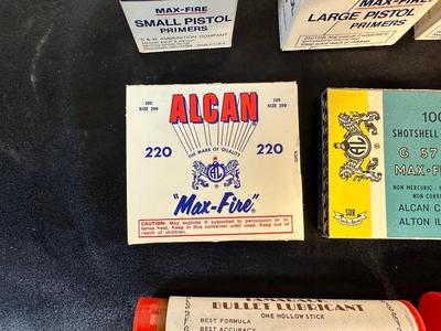 PISTOL AND SHOTSHELL PRIMERS PLUS BULLET LUBRICANT