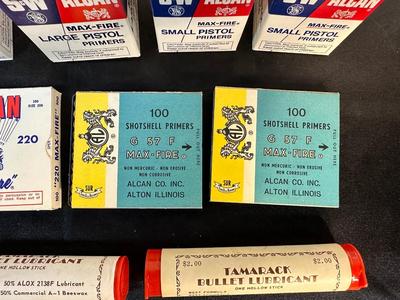 PISTOL AND SHOTSHELL PRIMERS PLUS BULLET LUBRICANT