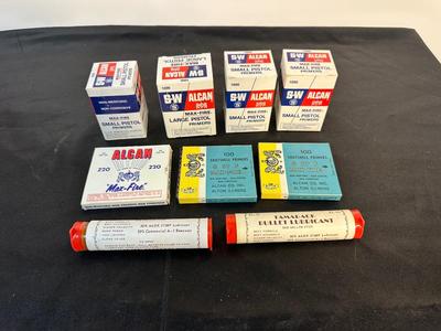PISTOL AND SHOTSHELL PRIMERS PLUS BULLET LUBRICANT
