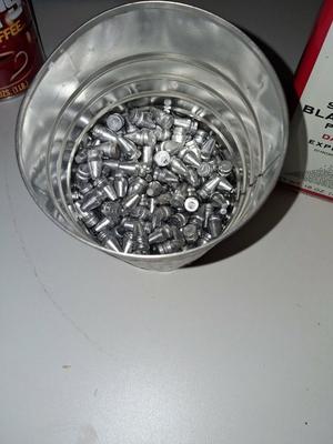 LEAD MOULD BULLETS BRASS SHELLS AND GUN POWDER