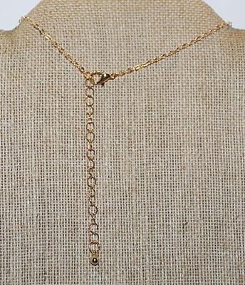 Delicate 5-Point STAR NECKLACE with Gold Tone Chain & Lobster Clasp 15" L