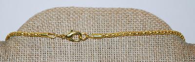 Gold Tone "Nubbed" BASKETBALL PENDANT / NECKLACE with "Snake Scales" Necklace Chain and Lobster Clasp 22" L