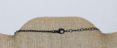 Enamel Style "3 WOLVES HOWLING at the MOON" NECKLACE on an Arrowhead Shaped Pendant, Black Necklace Chain and Black Lobster...