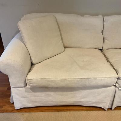 662 Laws Interior White Upholstered Loveseat