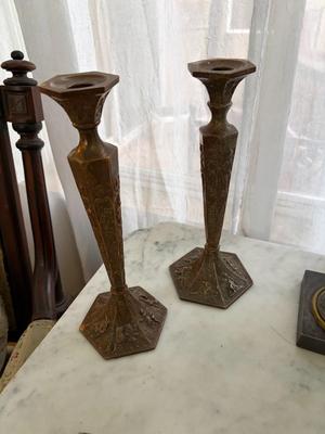 Pair of candleholders