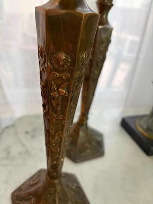 Pair of candleholders