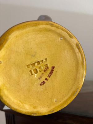 Owens Utopian Pottery Mug & Hand Carved Wooden Igorot Piece