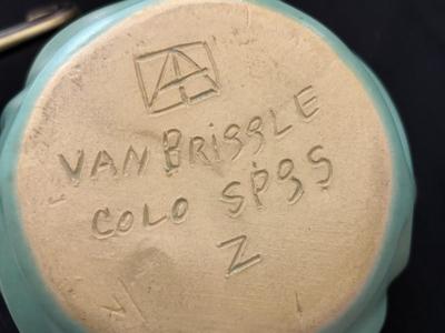 Van Briggle pottery lotus bowl