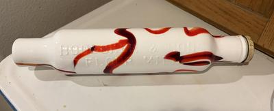 Advertising glass rolling pin