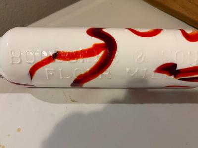 Advertising glass rolling pin