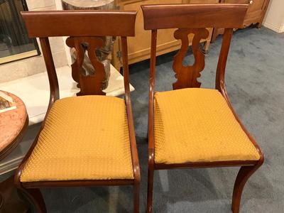 4 antique dining chairs