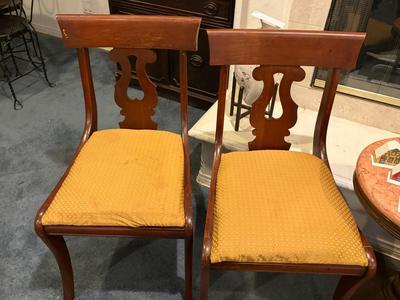 4 antique dining chairs