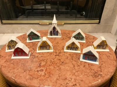 9 vintage Alpine Village houses