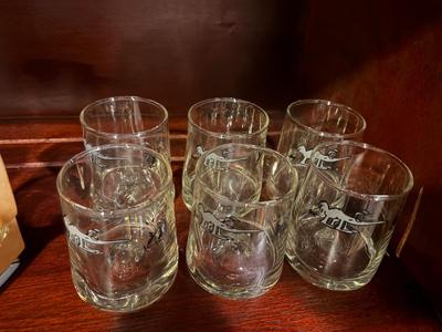 6 Johnny Hart B.C. Comics Anteater Juice glasses