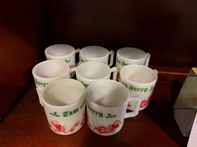 8 Hazel Atlas Tom & Jerry Mugs