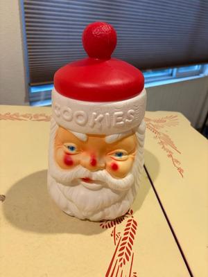 Santa Blow Mold Cookie Jar