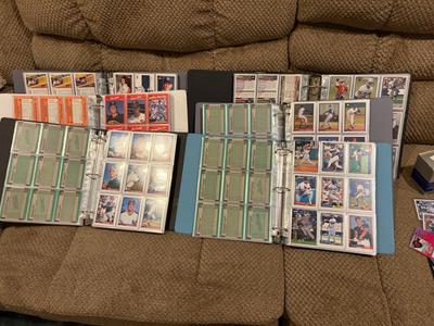 6 binders full of sports trading cards
