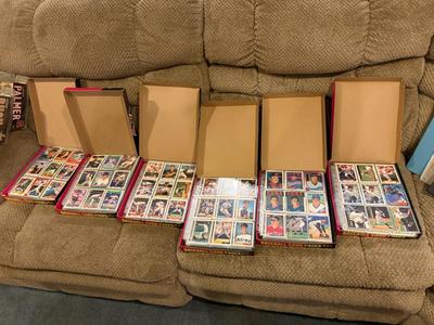 6 boxes of sports trading card sheets (no binders)