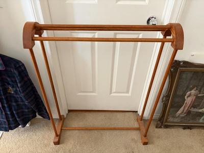 Oak quilt rack