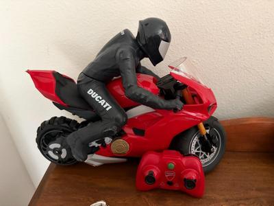 Spin Master Upriser Ducati Panigale V4 S RC motorcycle with rider