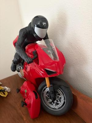 Spin Master Upriser Ducati Panigale V4 S RC motorcycle with rider